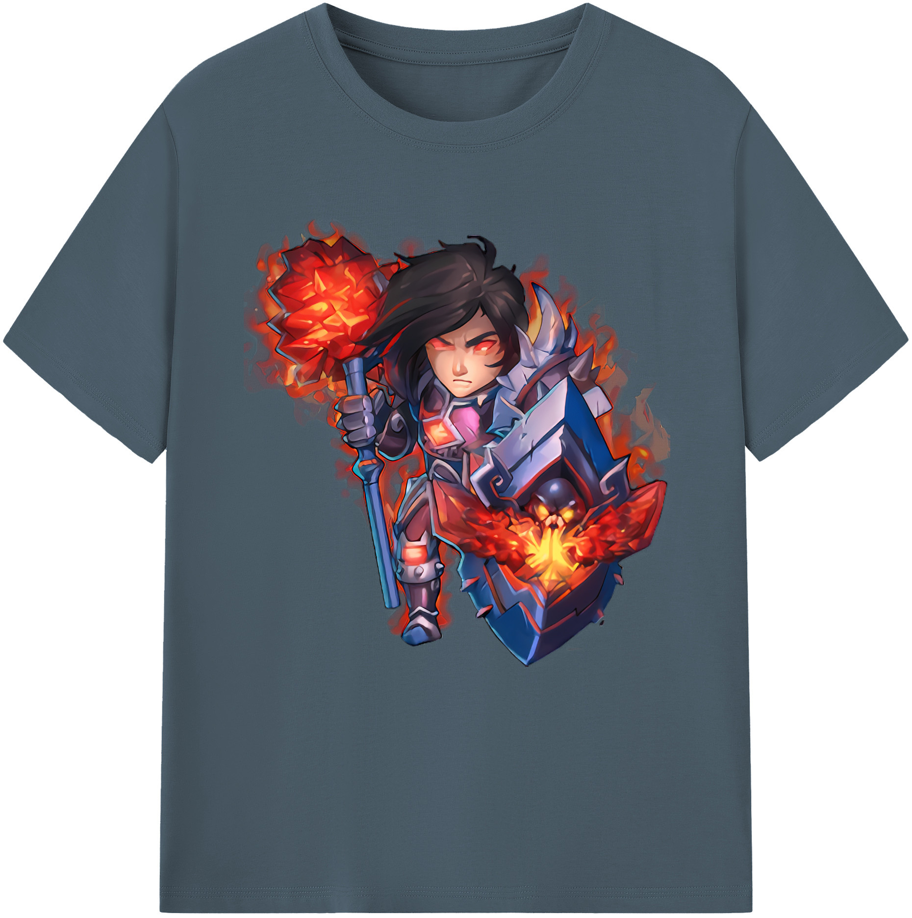リーグ・オブ・レジェンド League of Legends LOL 綿100％半袖Tシャツ（フロントプリント）